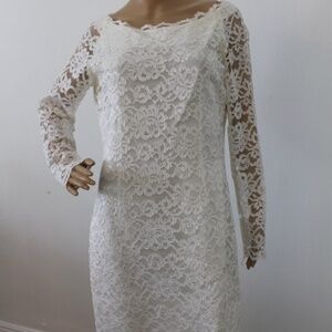 Vintage 80's Lew Magram Lace Pencil Dress